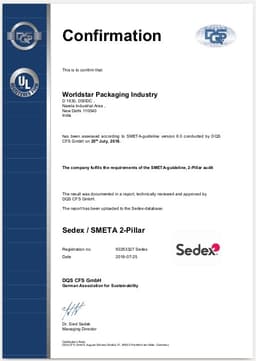 SEDEX Certificate